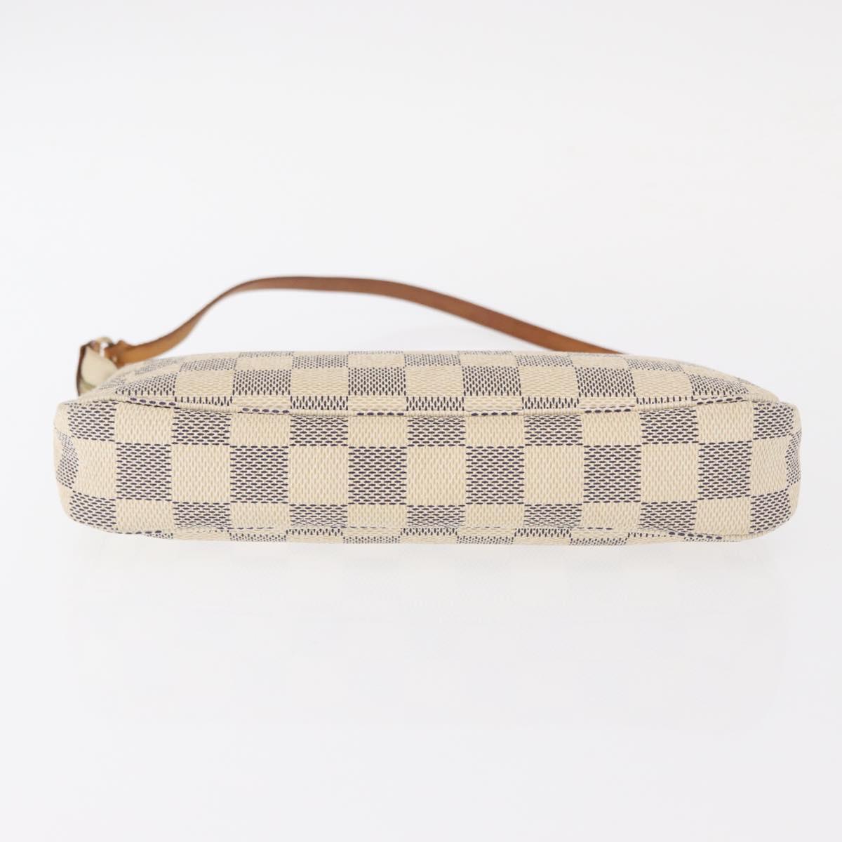 LOUIS VUITTON Damier Azur Pochette Accessoires Pouch N51986 LV Auth 151289