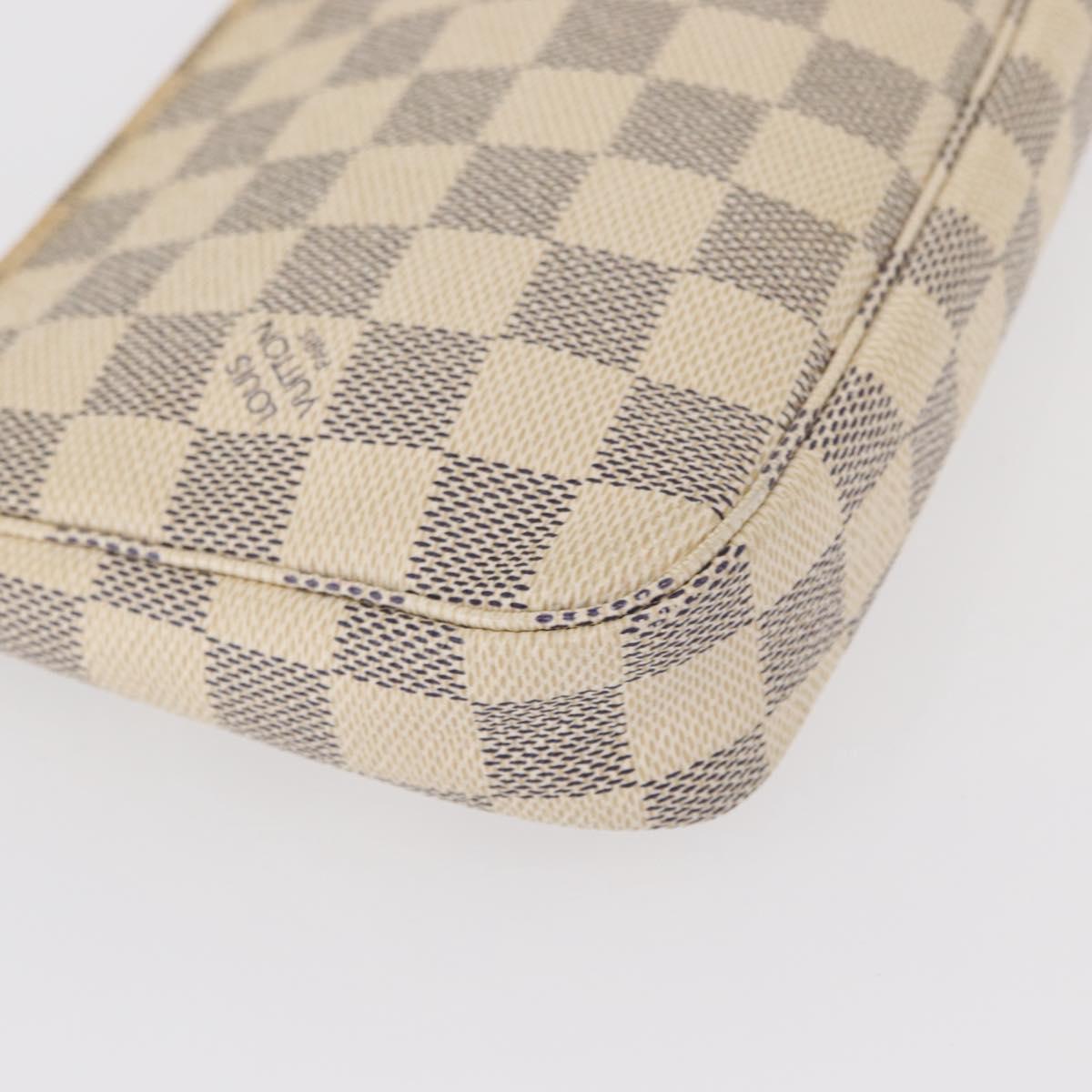 LOUIS VUITTON Damier Azur Pochette Accessoires Pouch N51986 LV Auth 151289