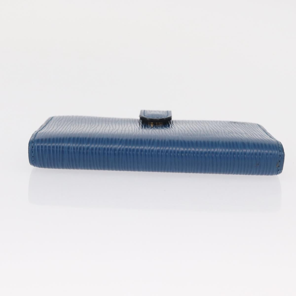 LOUIS VUITTON Epi Agenda PM Day Planner Cover Blue R20055 LV Auth 151290