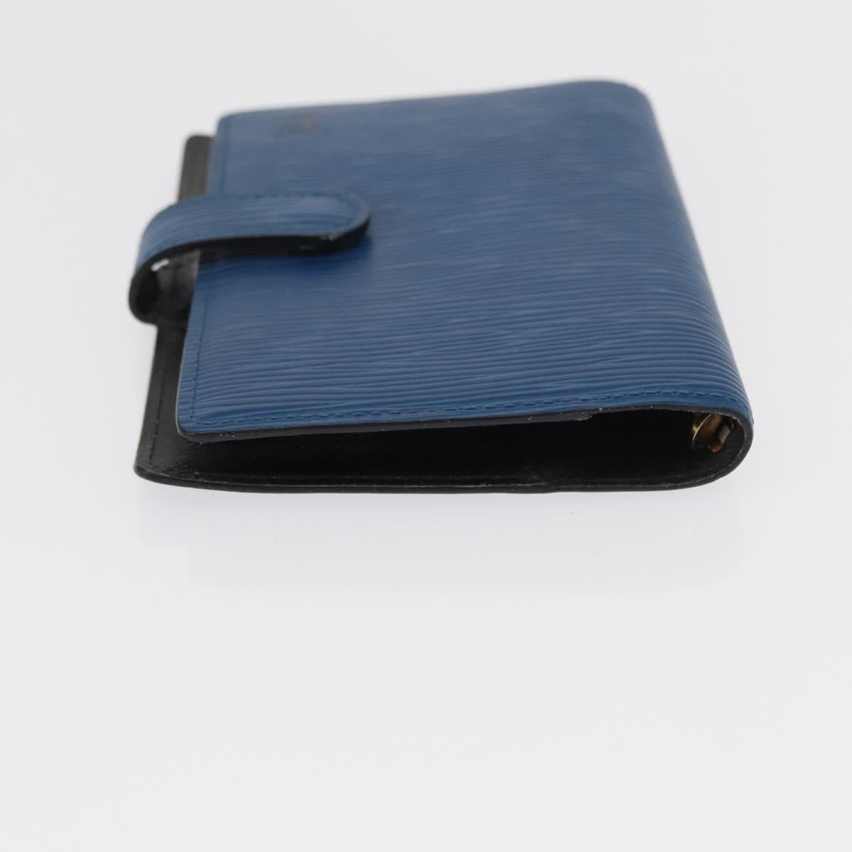 LOUIS VUITTON Epi Agenda PM Day Planner Cover Blue R20055 LV Auth 151290A