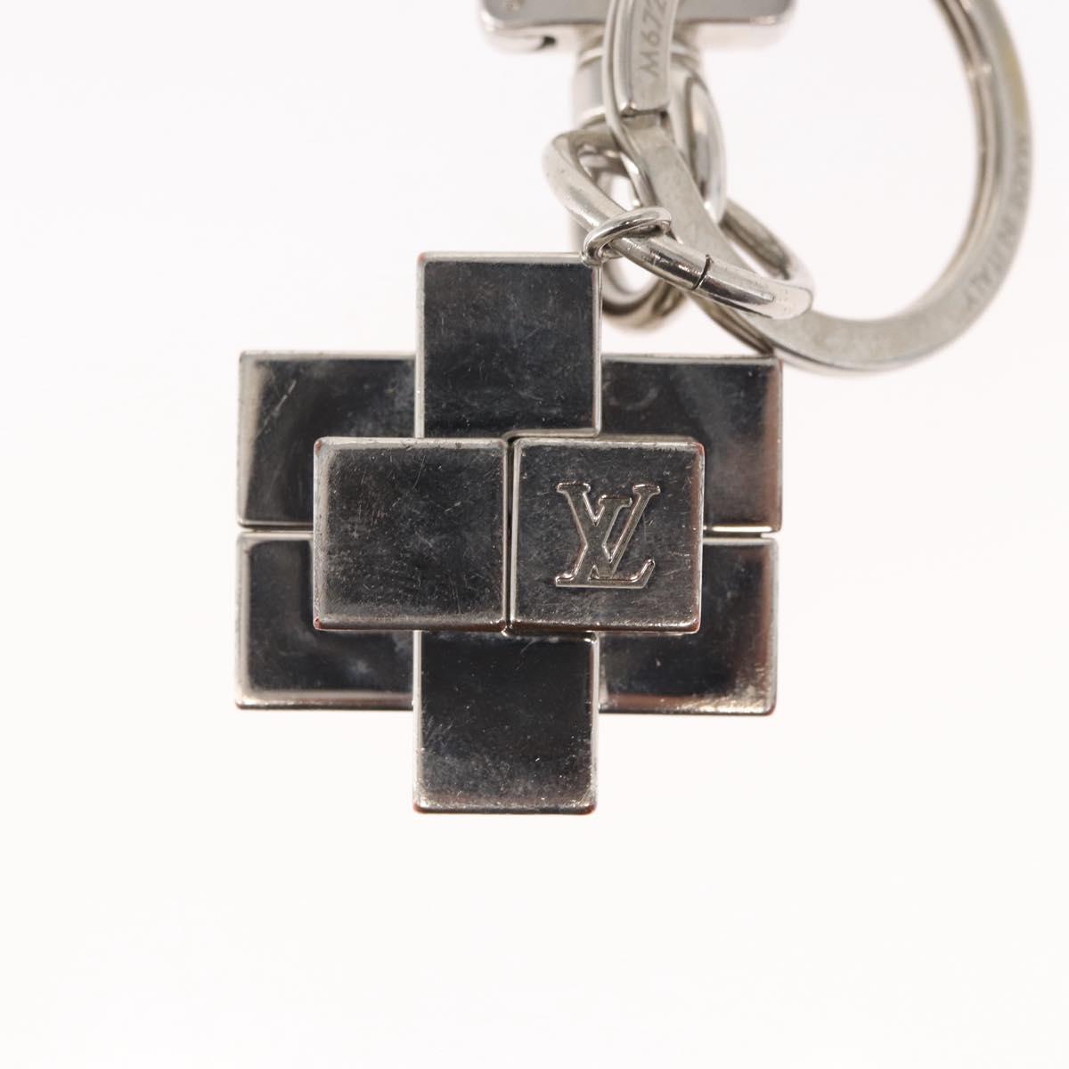 LOUIS VUITTON Key Holder Gold Plated Key Holder Metal Silver M67218 Auth 151292