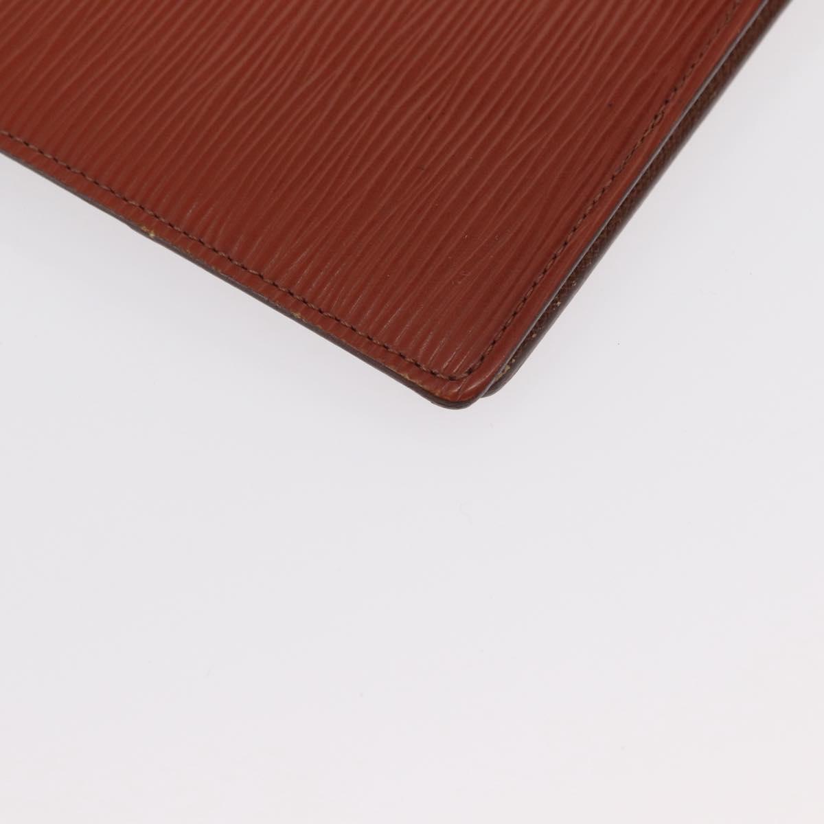 LOUIS VUITTON Epi Agenda GM Day Planner Cover Brown R20213 LV Auth 151294