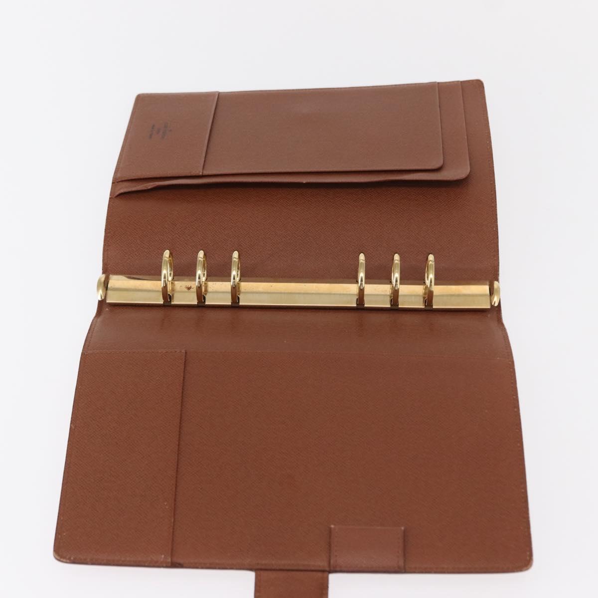 LOUIS VUITTON Epi Agenda GM Day Planner Cover Brown R20213 LV Auth 151294