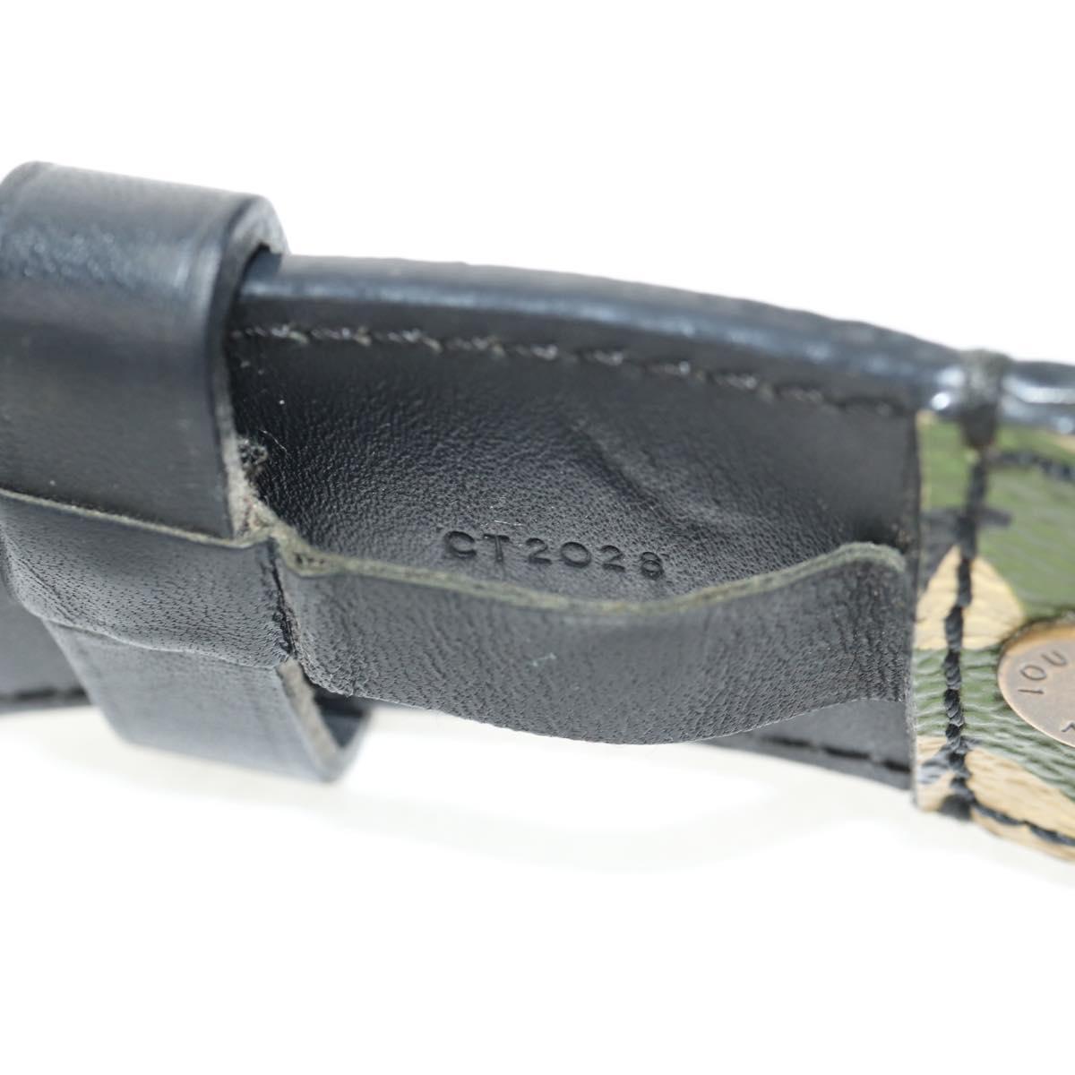 LOUIS VUITTON Monogram Camouflage Ceinture Belt Green M9646U LV Auth 151296V