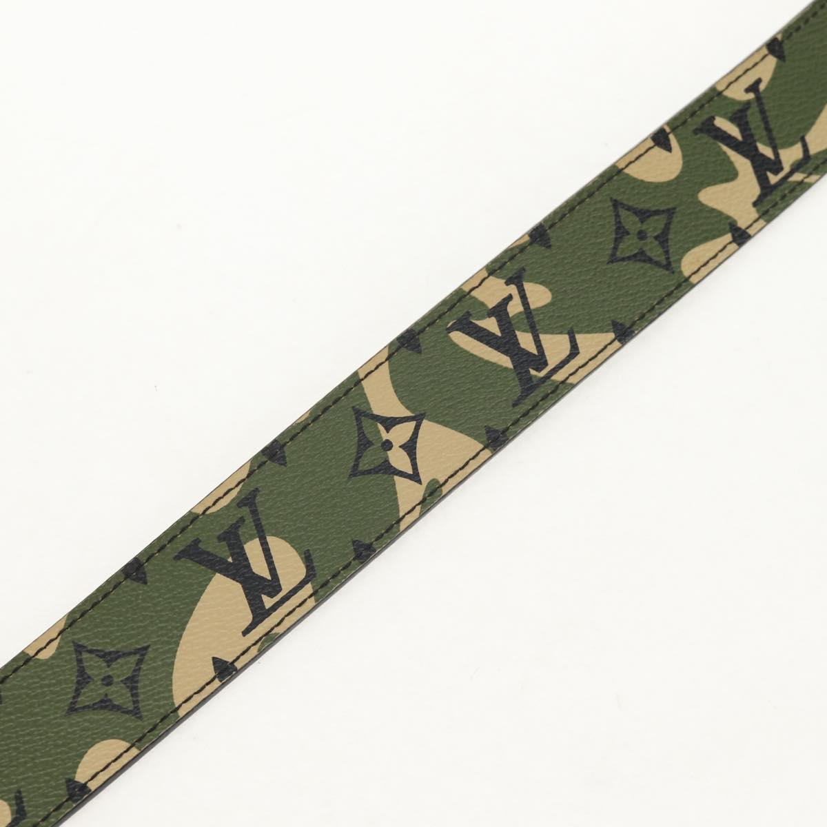 LOUIS VUITTON Monogram Camouflage Ceinture Belt Green M9646U LV Auth 151296V