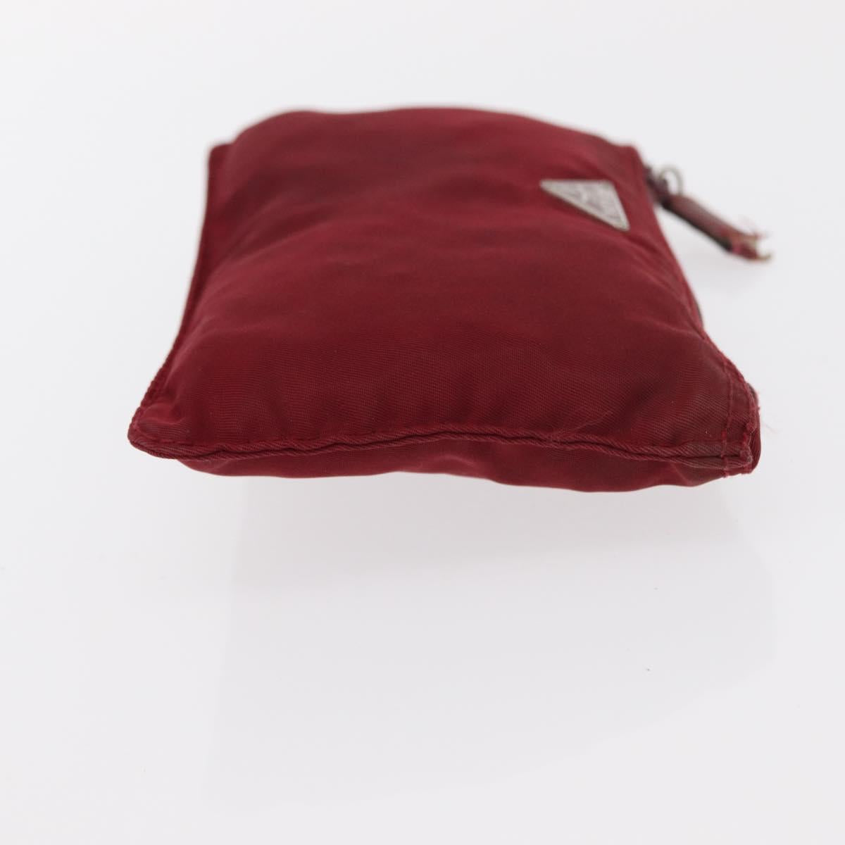 PRADA Pouch Nylon Canvas 4 Set Blue Red khaki Auth 151313