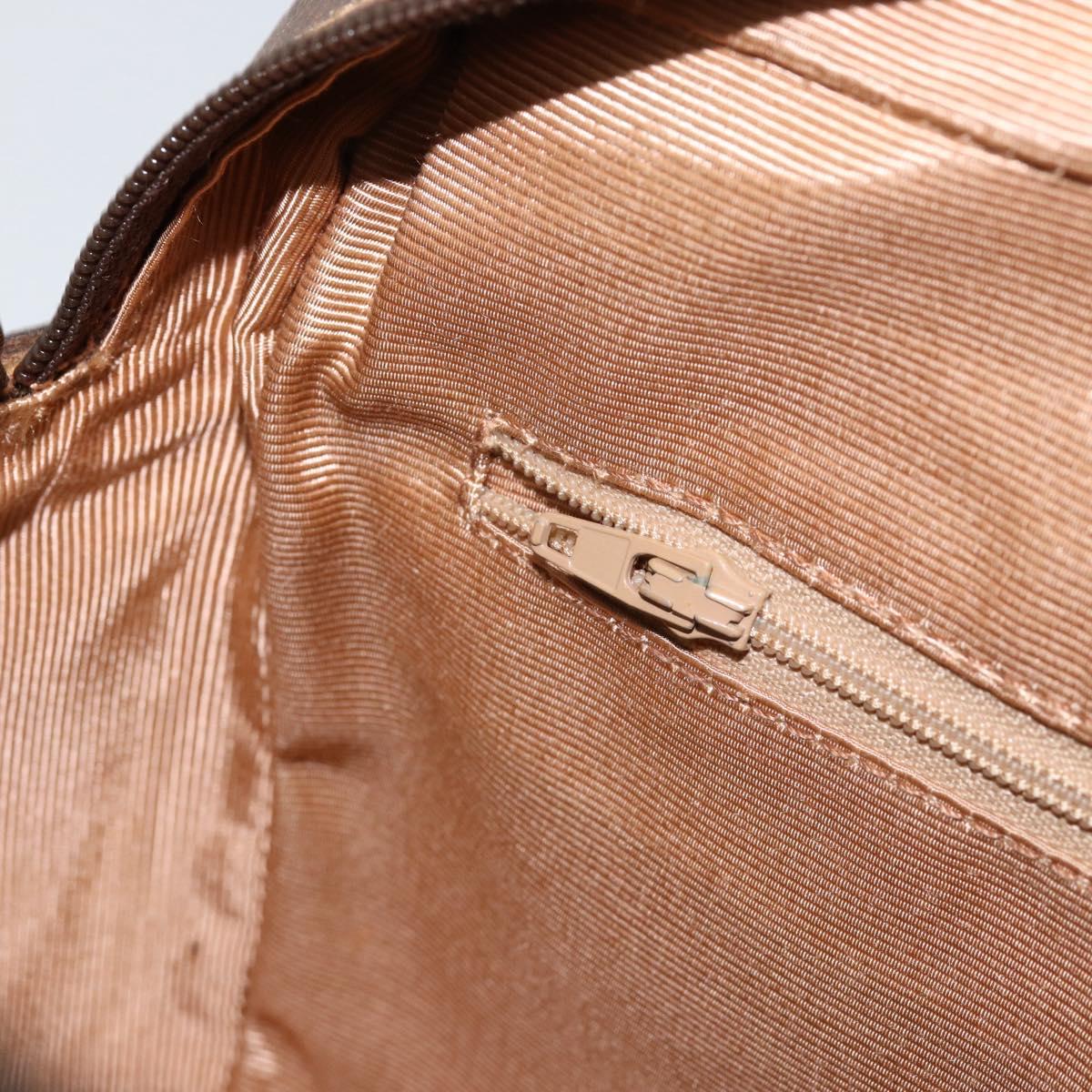 GUCCI GG Supreme Web Sherry Line Bag PVC Beige Gold 56 02 088 Auth 151331