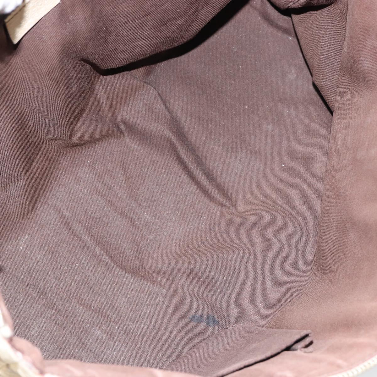 GUCCI GG Canvas Abbey Tote Bag Beige Gold 141470 Auth 151334