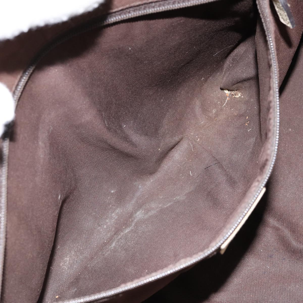 GUCCI GG Canvas Abbey Tote Bag Beige Gold 141470 Auth 151334