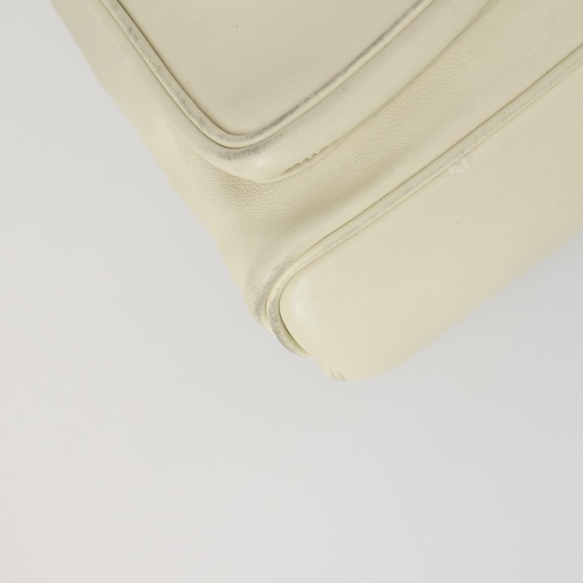 GUCCI Bamboo Backpack Leather Outlet Ivory Gold 003 8016 2058 Auth 151337