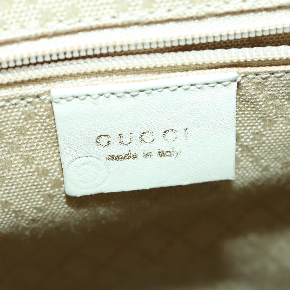 GUCCI Bamboo Backpack Leather Outlet Ivory Gold 003 8016 2058 Auth 151337