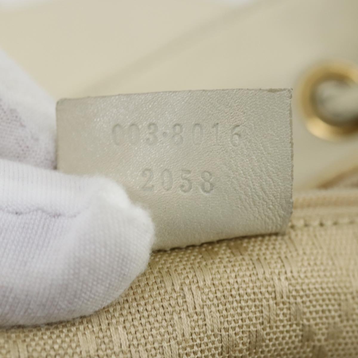 GUCCI Bamboo Backpack Leather Outlet Ivory Gold 003 8016 2058 Auth 151337