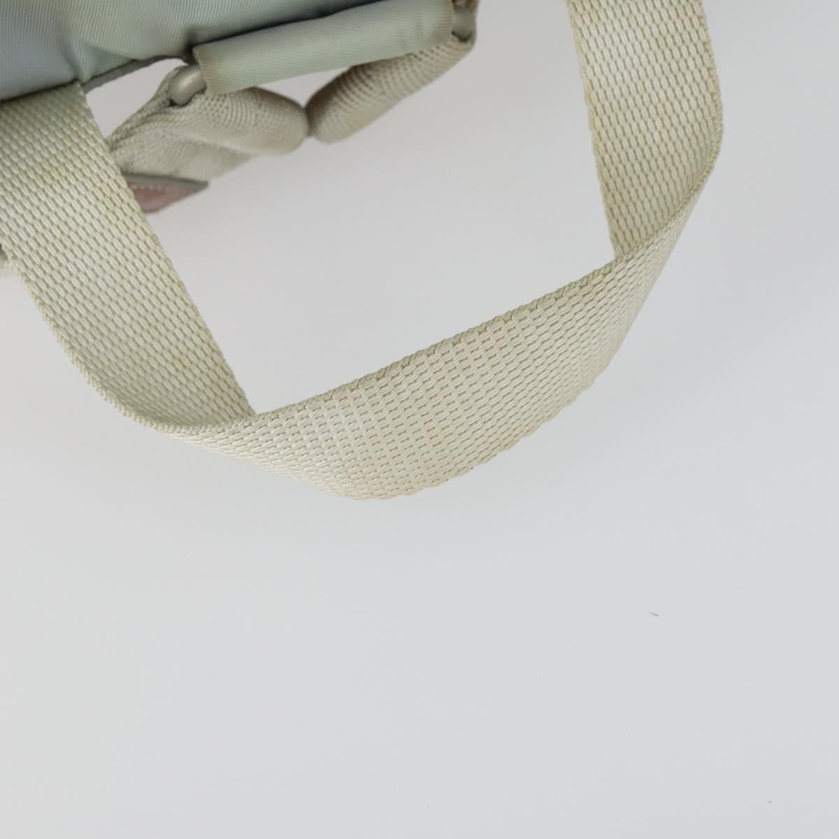 PRADA Backpack Nylon Light Blue Silver Auth 151340