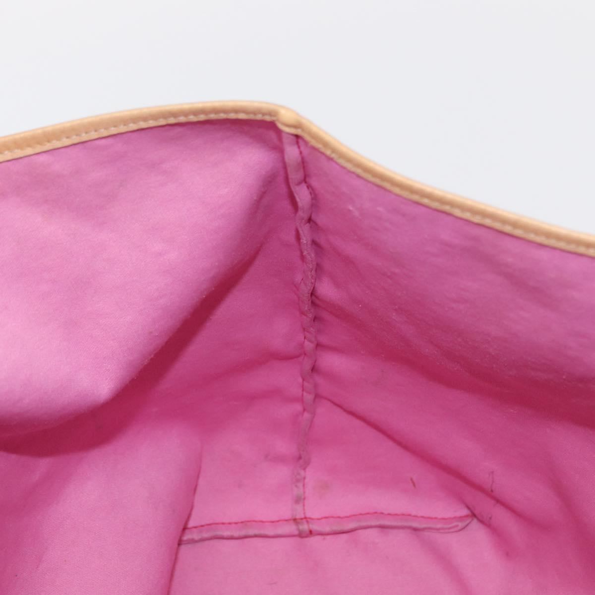 FENDI Zucchino Canvas Tote Bag Red Auth 151348