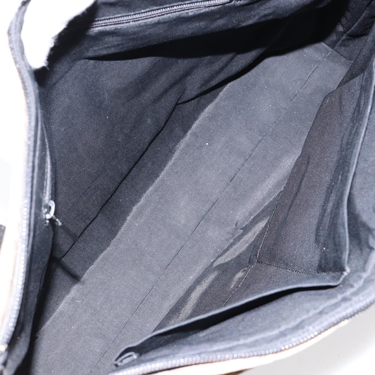 BURBERRY Nova Check Tote Bag Canvas Leather Beige Gold Auth 151362