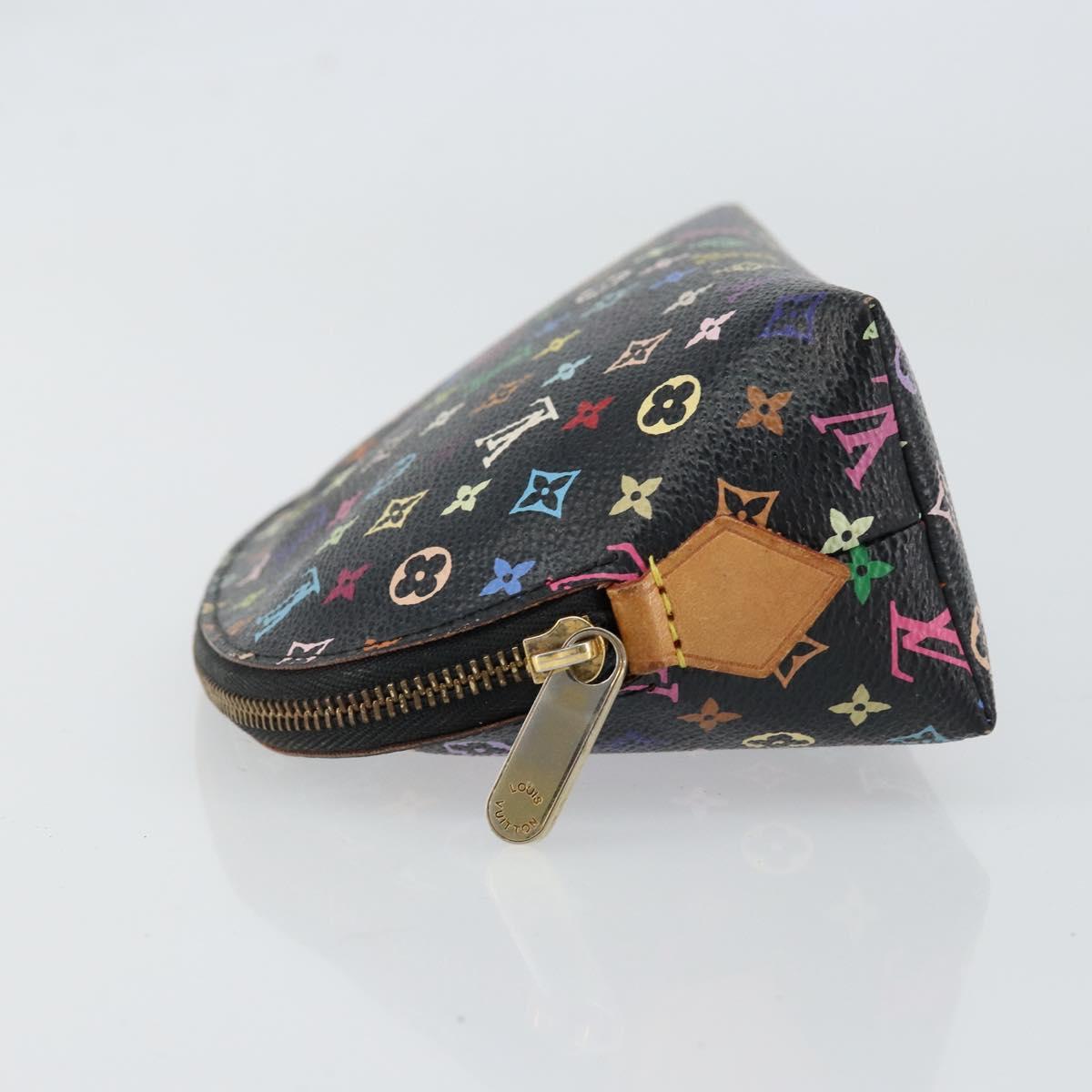 LOUIS VUITTON Monogram Multicolor Pochette Pouch Black M47355 LV Auth 151368V
