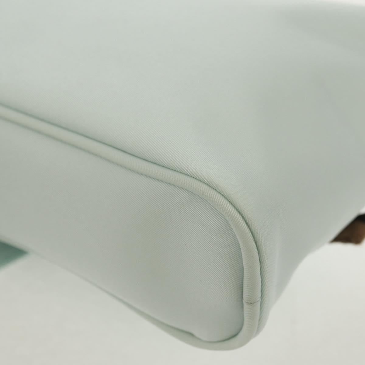 FENDI Baguette Phone Pouch Shoulder Bag Nylon Light Blue Auth 151373M