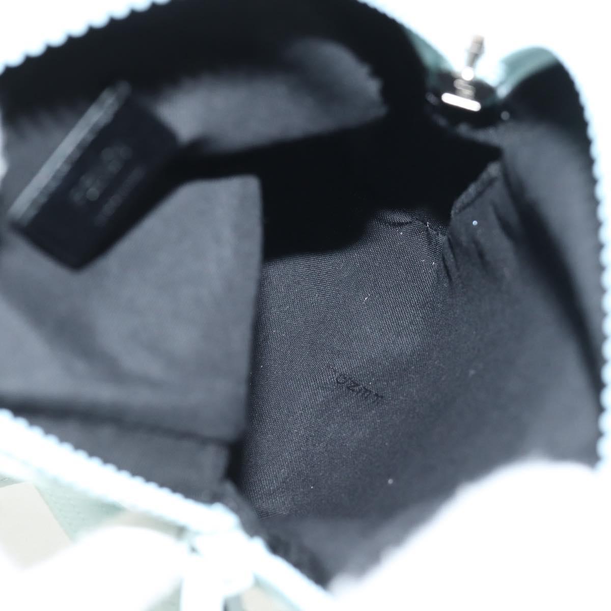 FENDI Baguette Phone Pouch Shoulder Bag Nylon Light Blue Auth 151373M