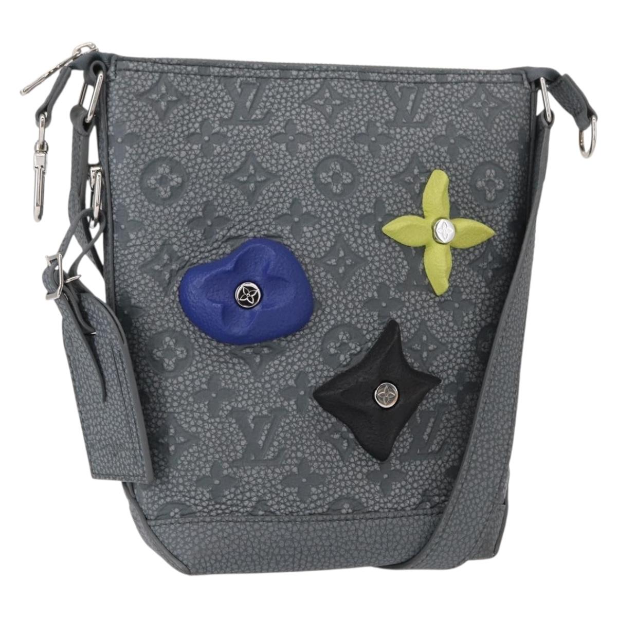 LOUIS VUITTON Taurillon Climbing Hobo Cruiser PM Bag Gray M20875 Auth 151374SM