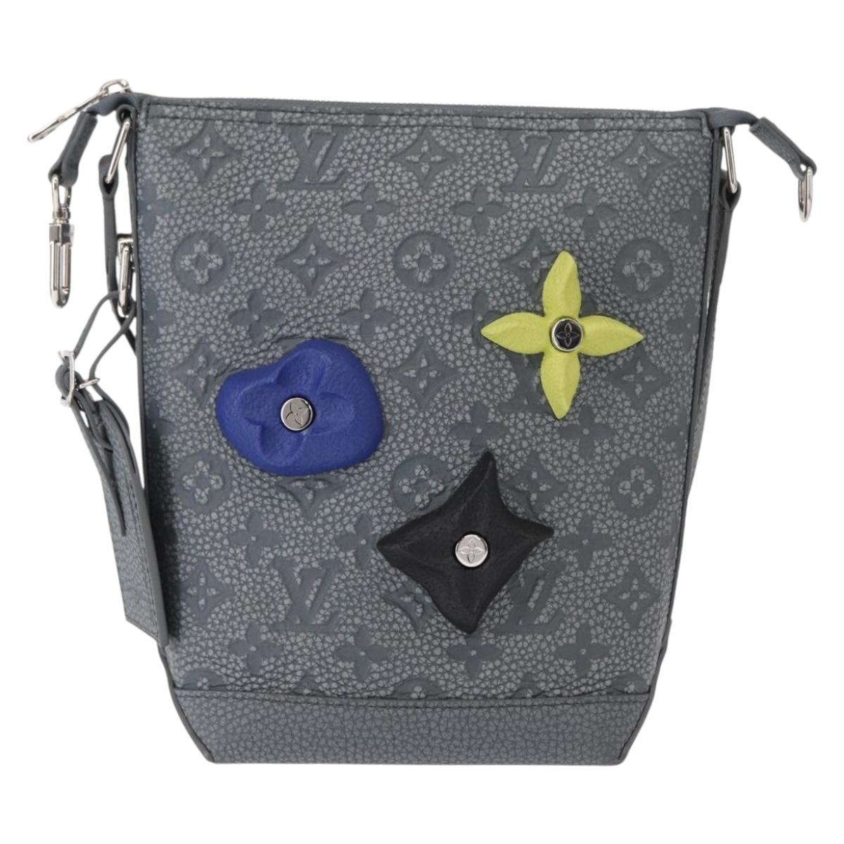 LOUIS VUITTON Taurillon Climbing Hobo Cruiser PM Bag Gray M20875 Auth 151374SM
