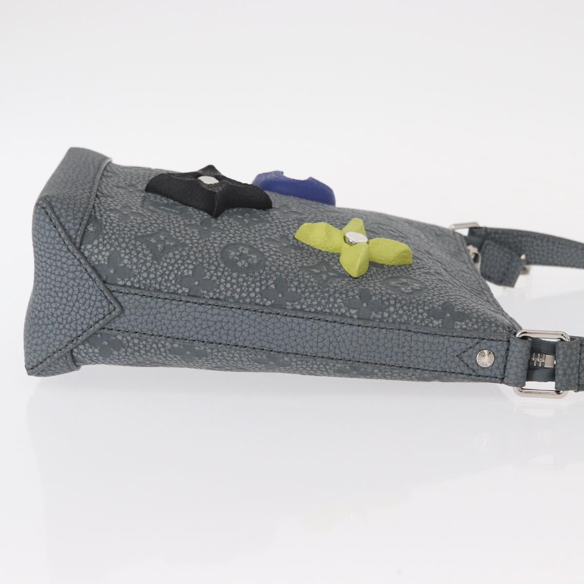 LOUIS VUITTON Taurillon Climbing Hobo Cruiser PM Bag Gray M20875 Auth 151374SM