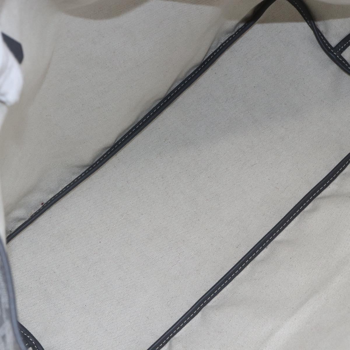 GOYARD Herringbone Saint Louis PM Tote Bag PVC Gray Auth 151375SM