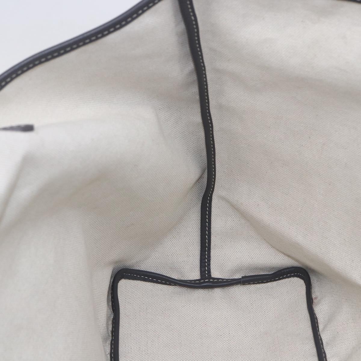 GOYARD Herringbone Saint Louis PM Tote Bag PVC Gray Auth 151375SM