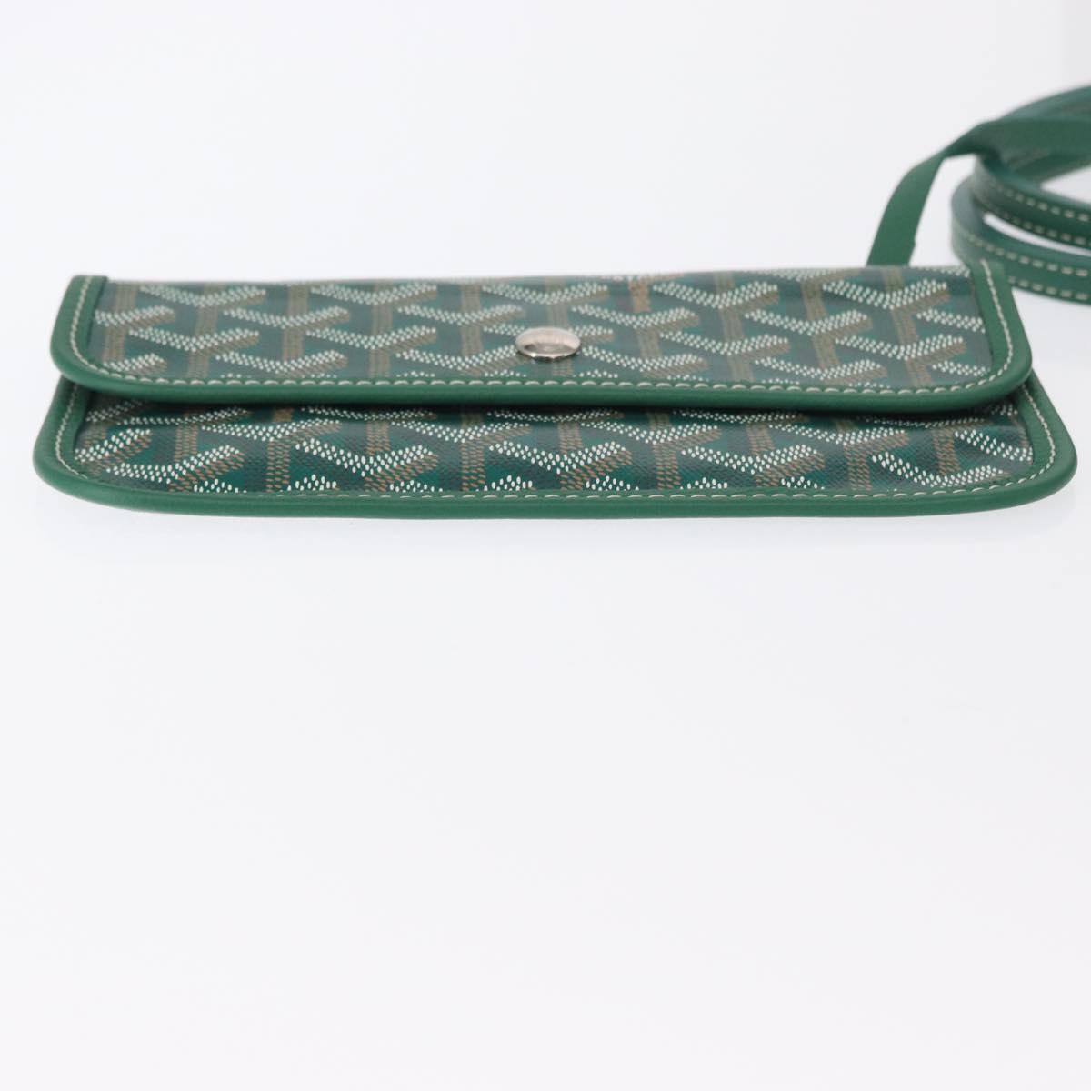 GOYARD Herringbone Saint Louis PM Tote Bag PVC Green Auth 151376SM