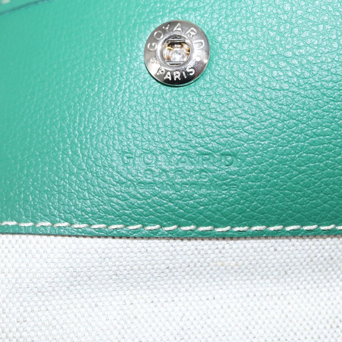 GOYARD Herringbone Saint Louis PM Tote Bag PVC Green Auth 151376SM