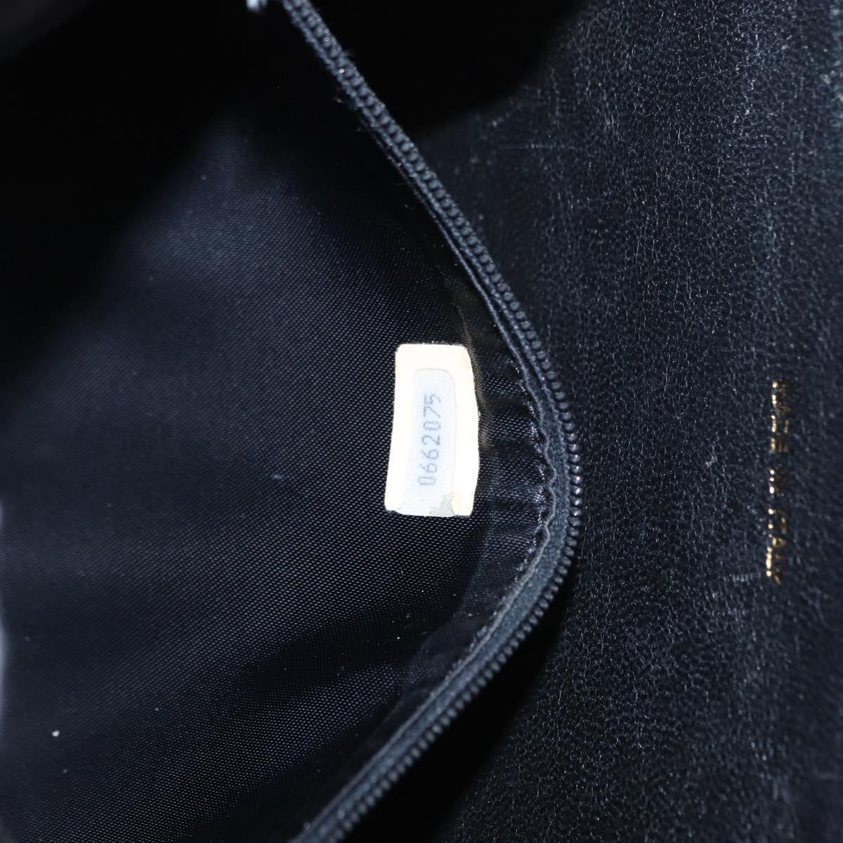 CHANEL Matelasse Chain Shoulder Bag Lamb Skin Black Gold CC Auth 151404