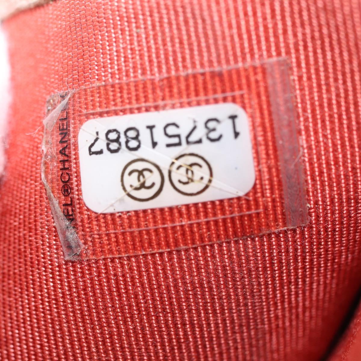 CHANEL Matelasse Compact Wallet Lamb Skin Multicolor CC Auth 151409