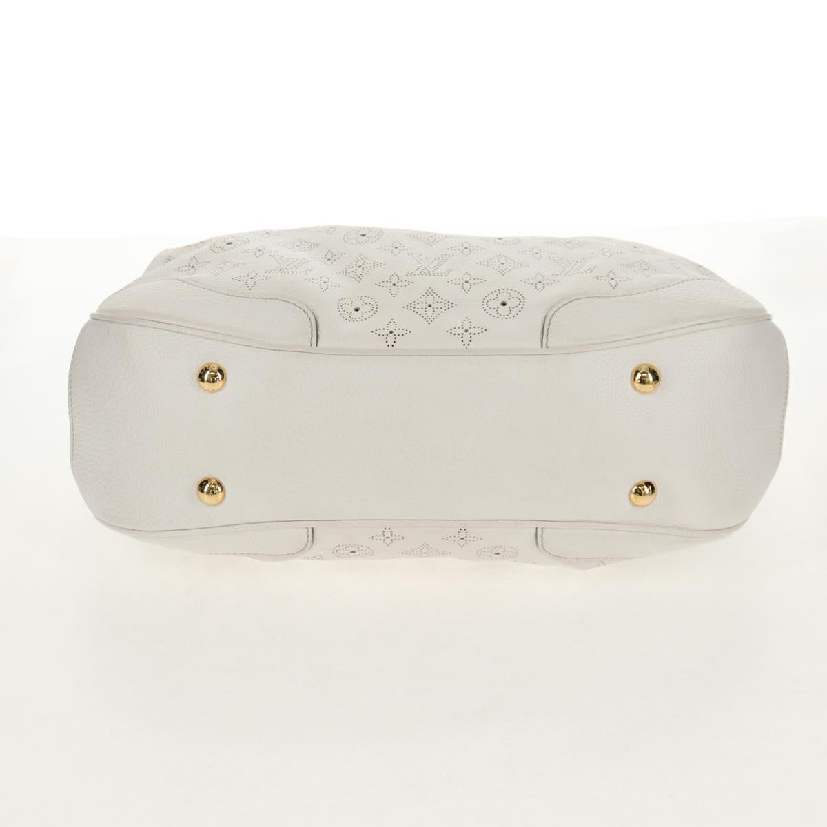 LOUIS VUITTON Mahina Solar GM Hand Bag White M93128 LV Auth 151410A