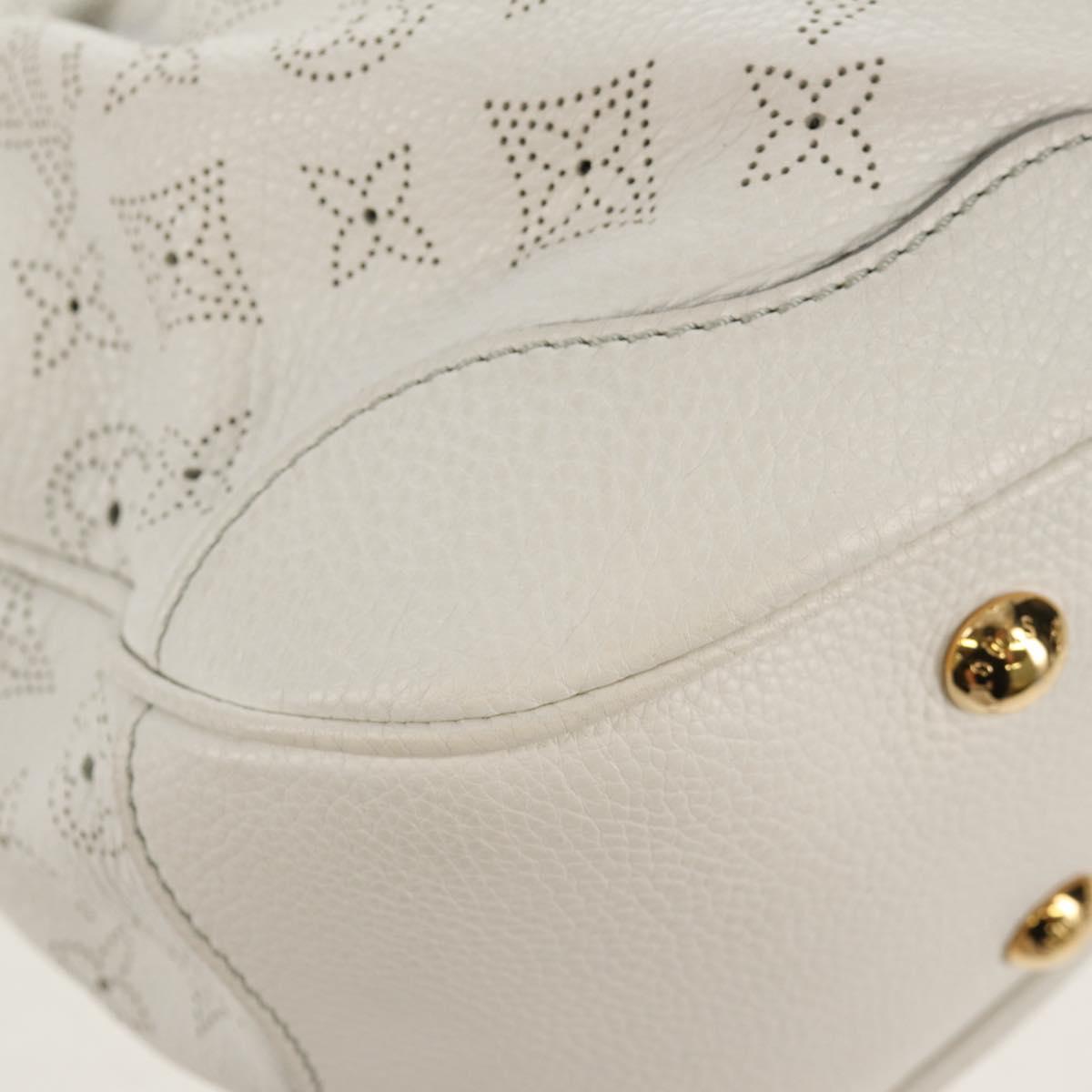 LOUIS VUITTON Mahina Solar GM Hand Bag White M93128 LV Auth 151410A