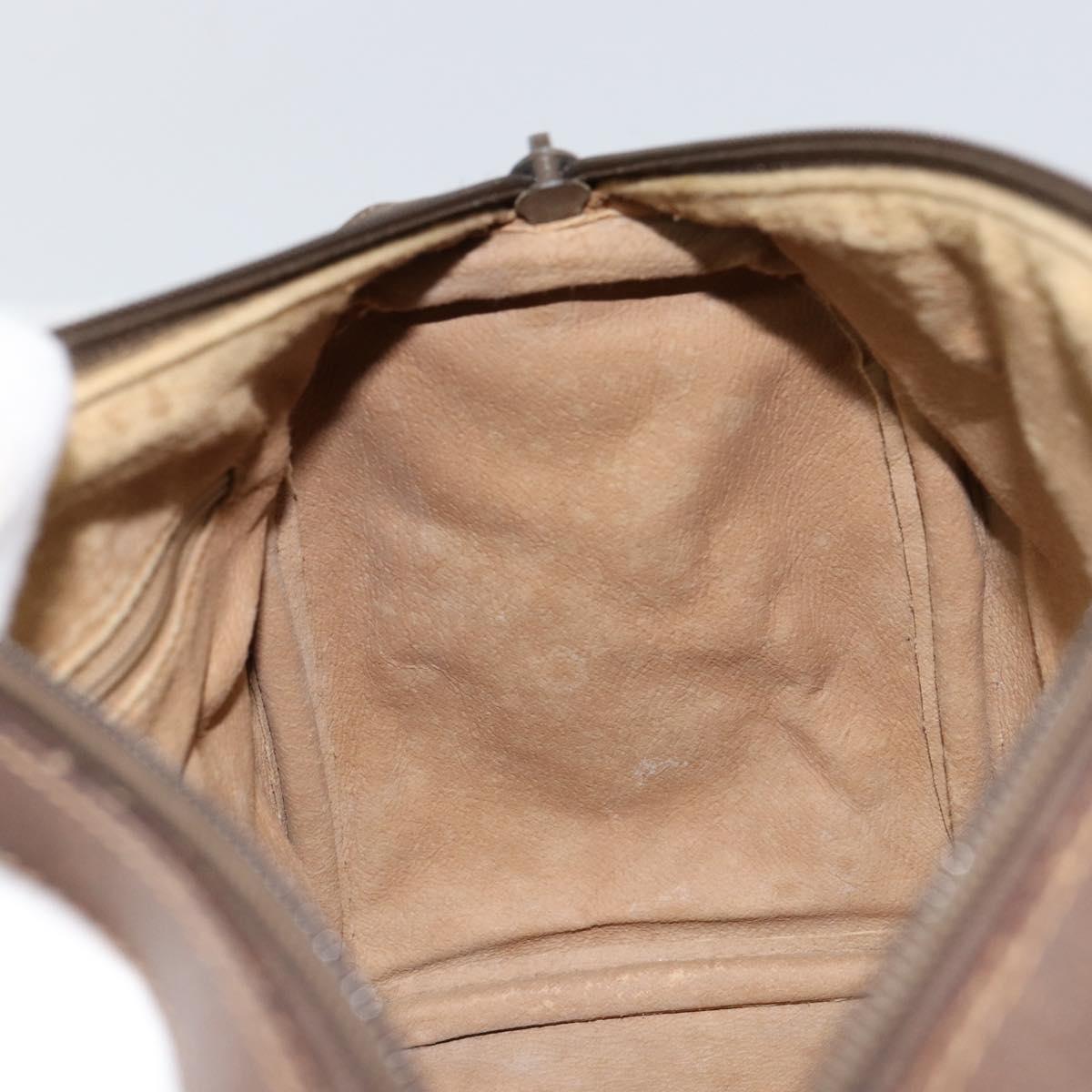 GUCCI GG Supreme Web Sherry Line Hand Bag PVC Beige Gold 40 02 006 Auth 151421