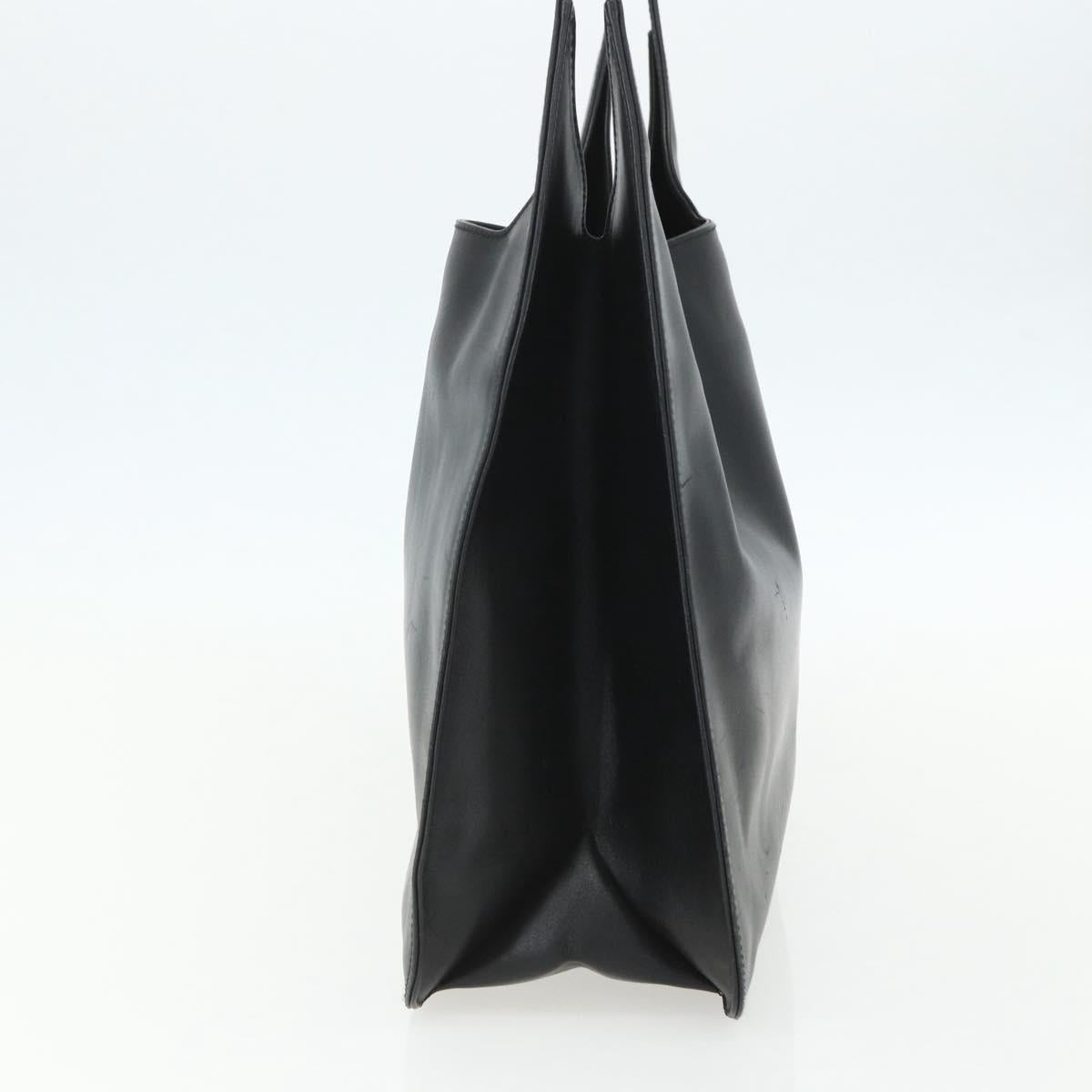 GUCCI Shoulder Bag Leather Black Silver 001 3167 Auth 151423