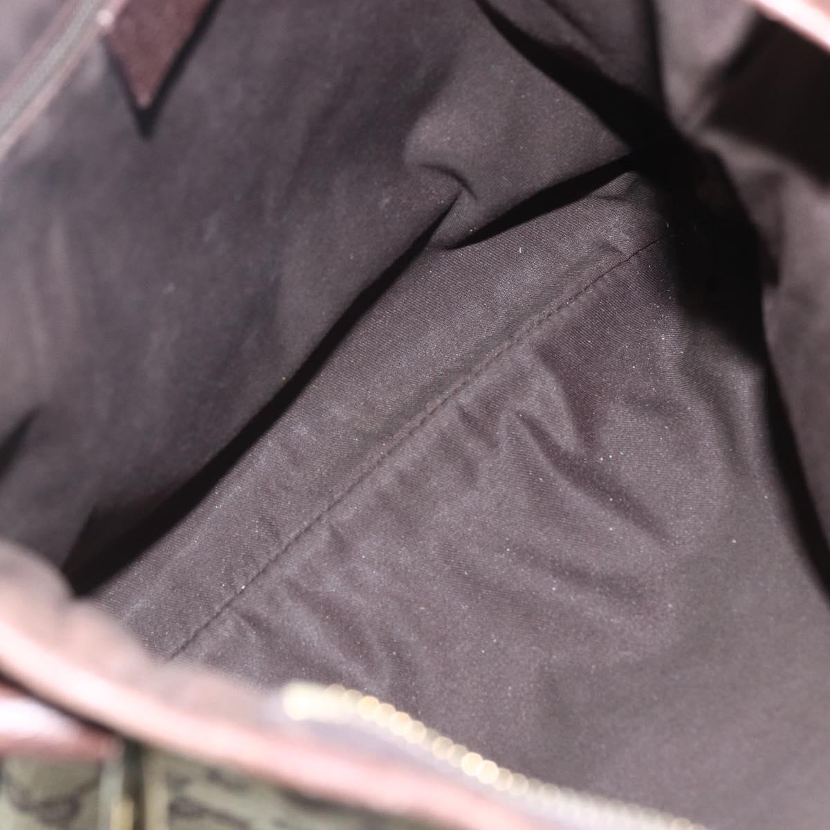 GUCCI GG Canvas Shoulder Bag Beige Gold 131326 Auth 151429