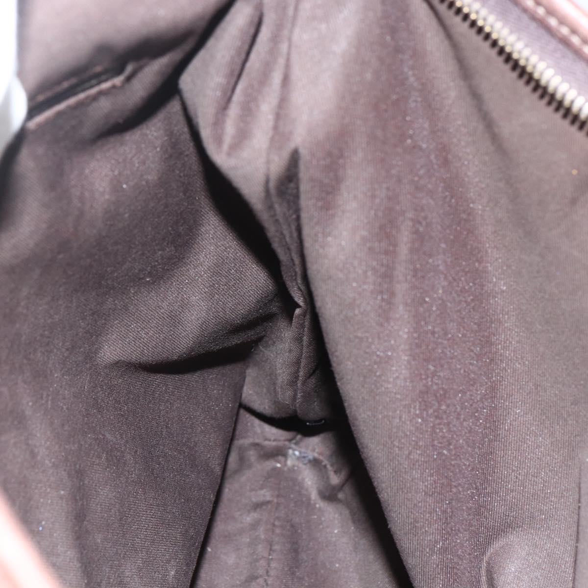 GUCCI GG Canvas Shoulder Bag Beige Gold 131326 Auth 151429