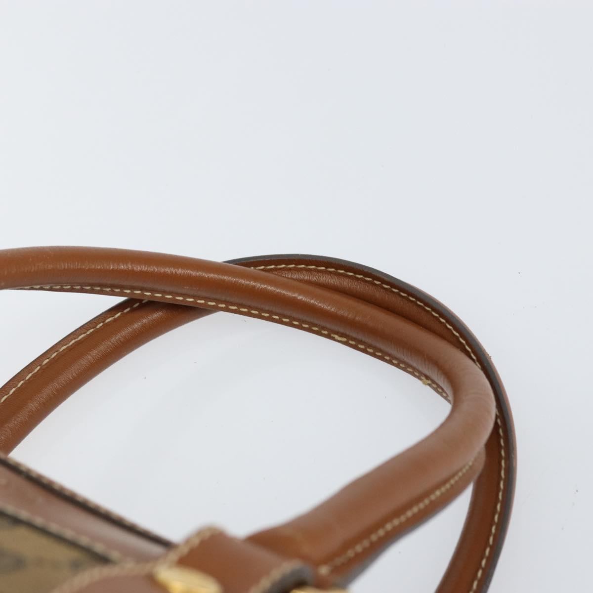 GUCCI GG Canvas Boston Bag Beige Gold Auth 151430