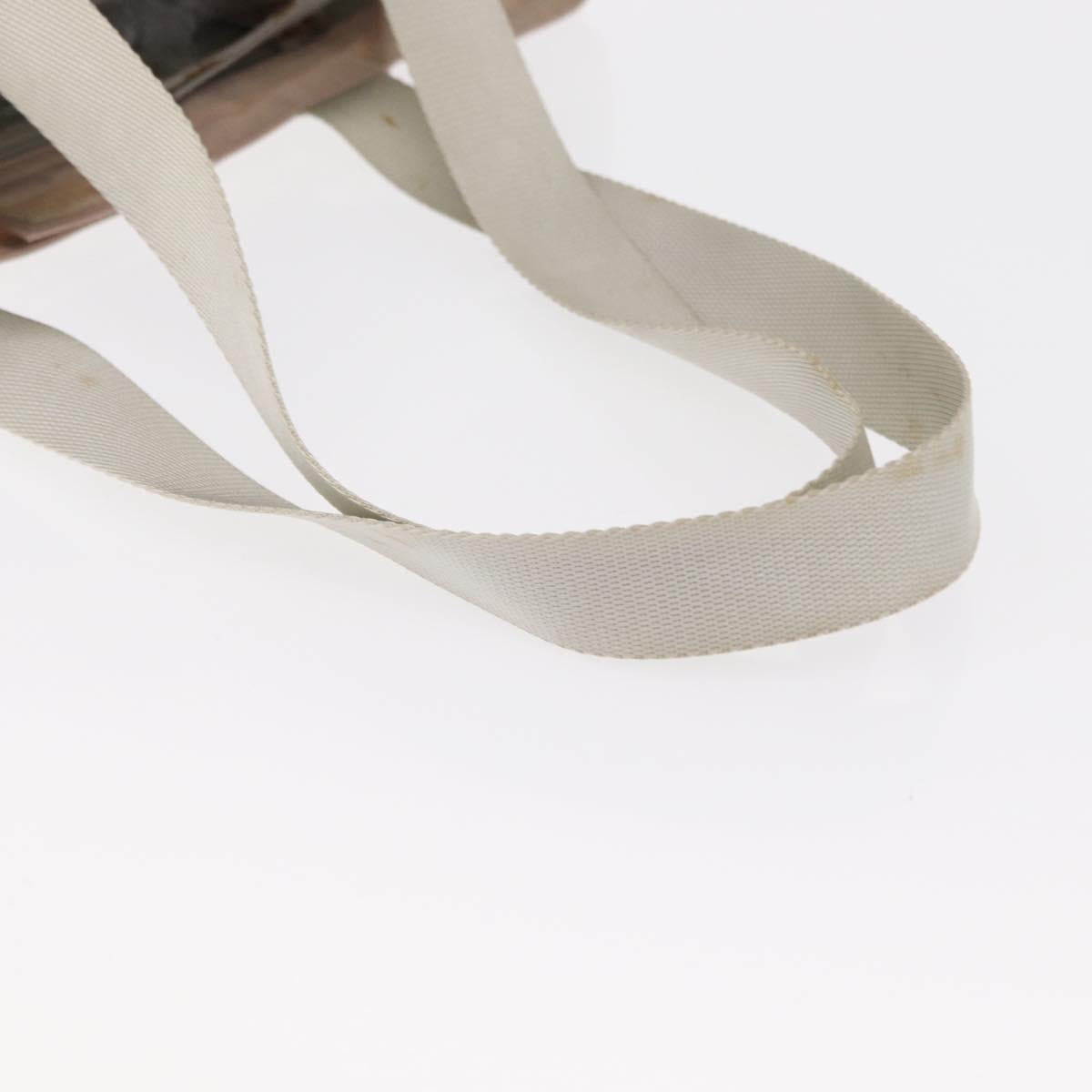 PRADA Tote Bag Nylon Pink Silver Auth 151432