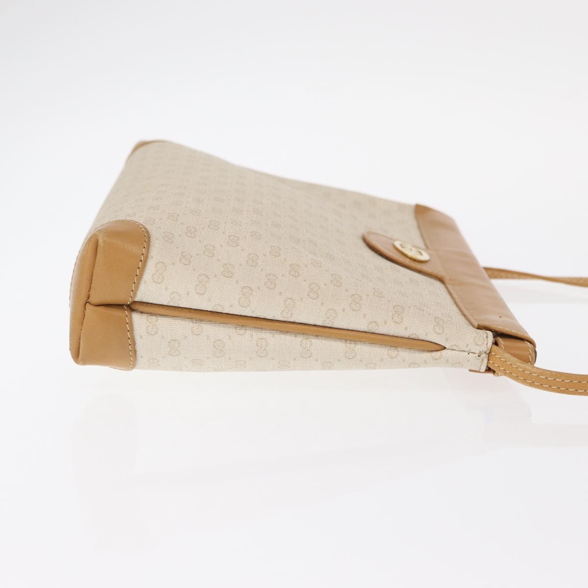 GUCCI Micro GG Supreme Shoulder Bag PVC Cream Gold 007 101 5553 Auth 151435