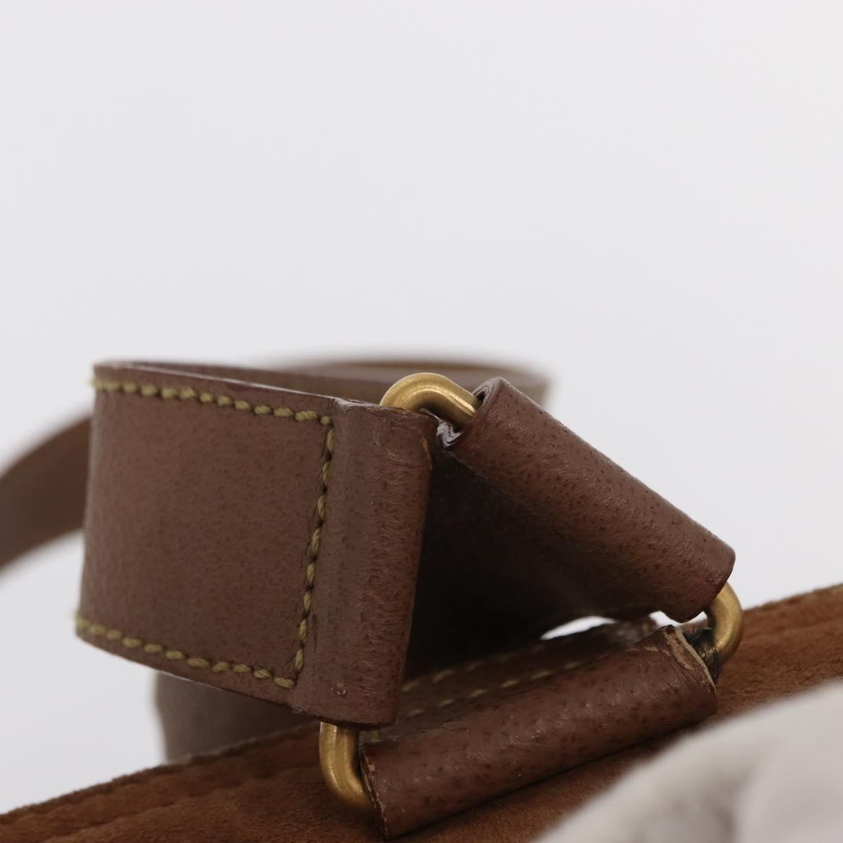 GUCCI Bamboo Backpack Suede Brown Gold 003 2058 0016 Auth 151439