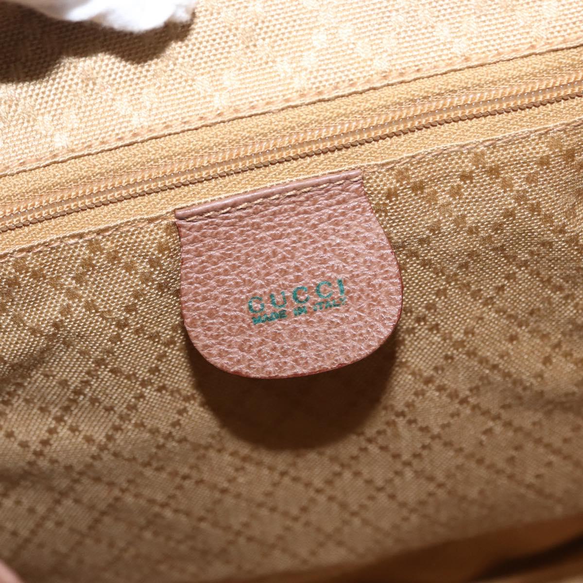 GUCCI Bamboo Backpack Suede Brown Gold 003 2058 0016 Auth 151439