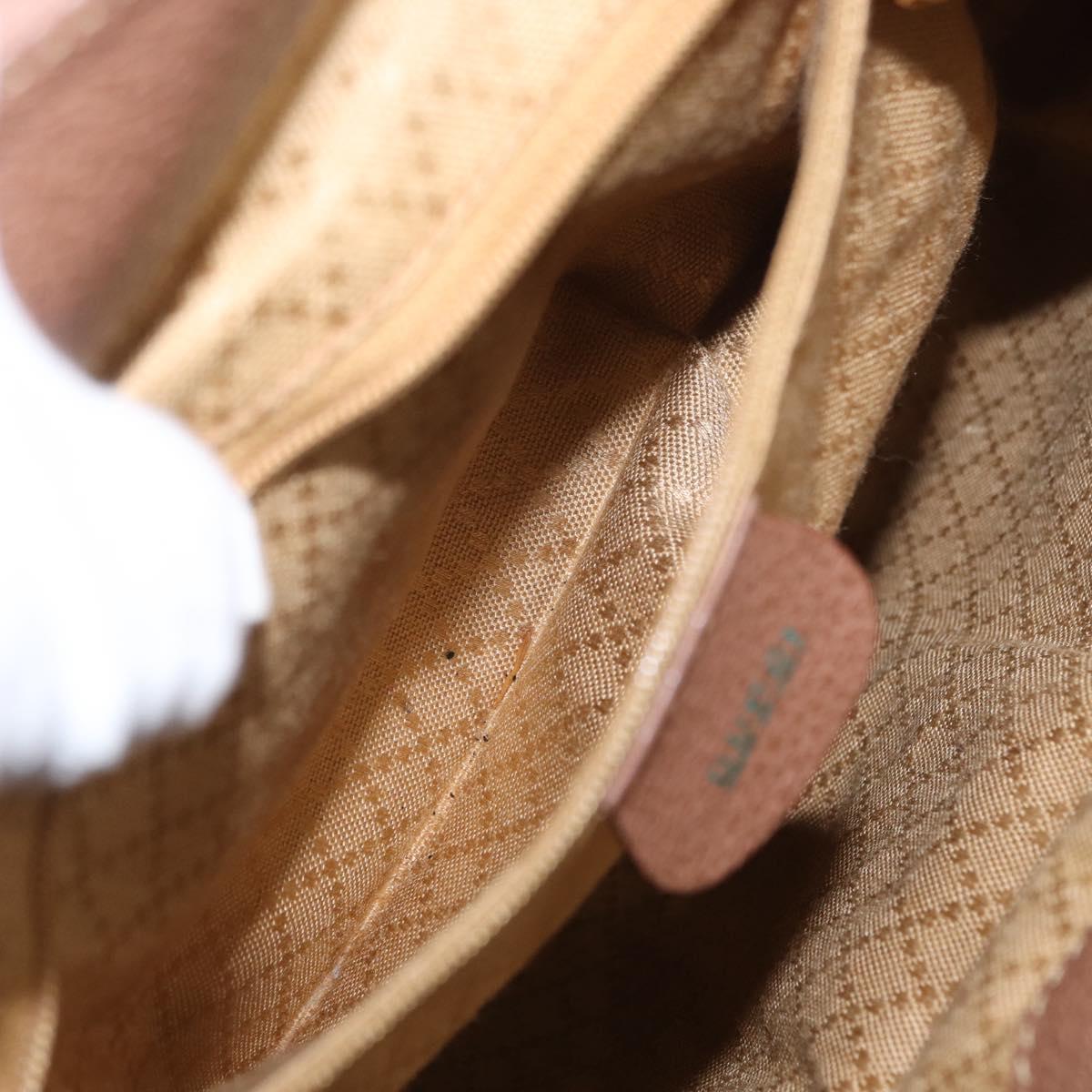 GUCCI Bamboo Backpack Suede Brown Gold 003 2058 0016 Auth 151439