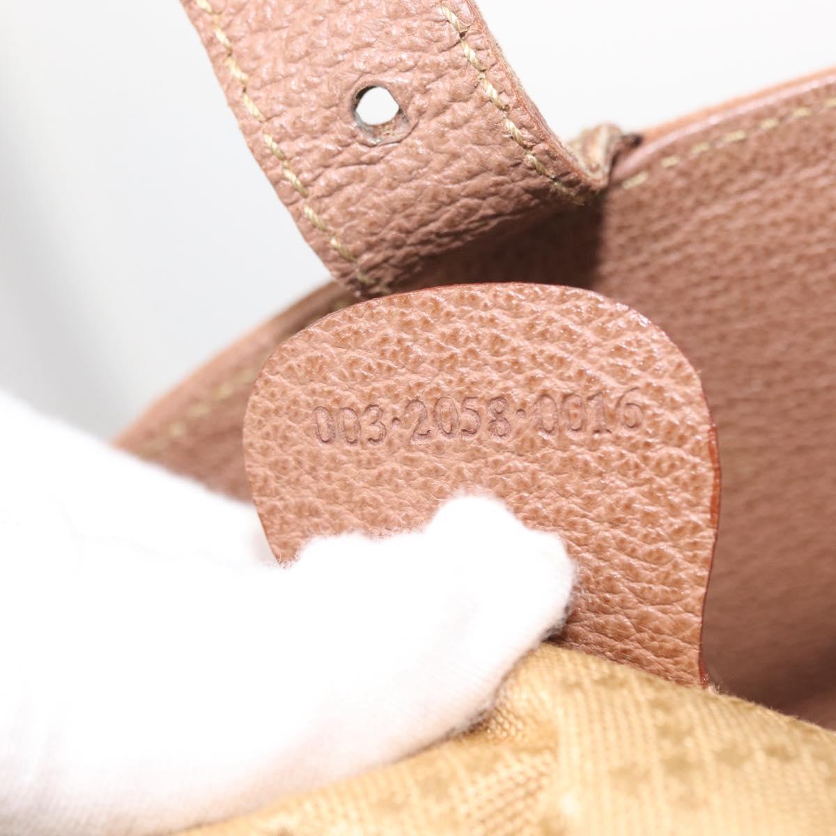 GUCCI Bamboo Backpack Suede Brown Gold 003 2058 0016 Auth 151439