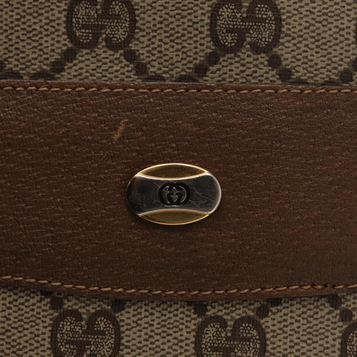 GUCCI GG Supreme Tote Bag PVC Beige Gold 39 02 061 Auth 151443