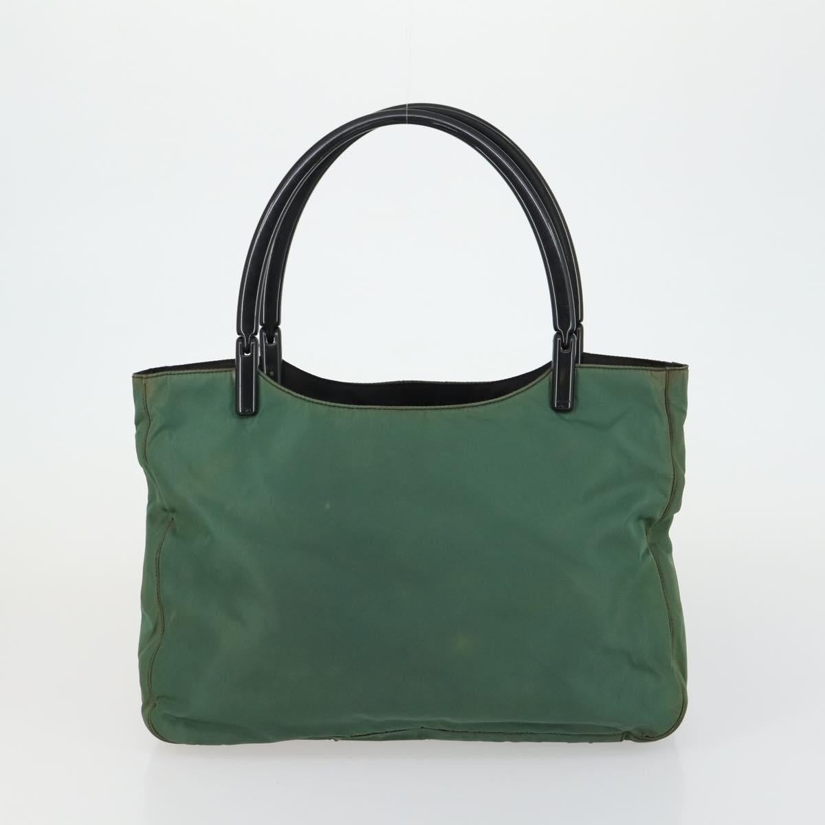PRADA Tote Bag Nylon 2 Set Khaki Auth 151450