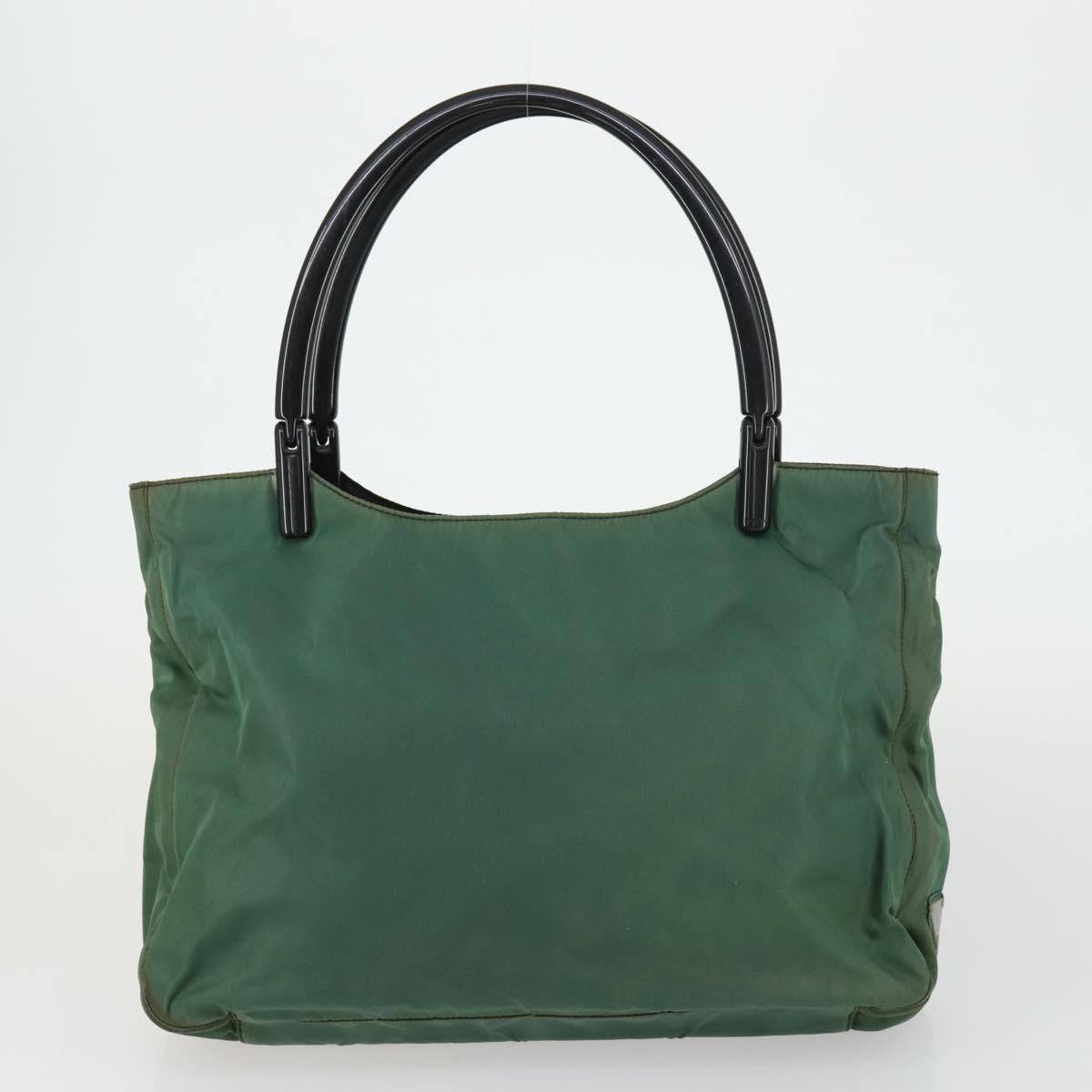 PRADA Tote Bag Nylon 2 Set Khaki Auth 151450