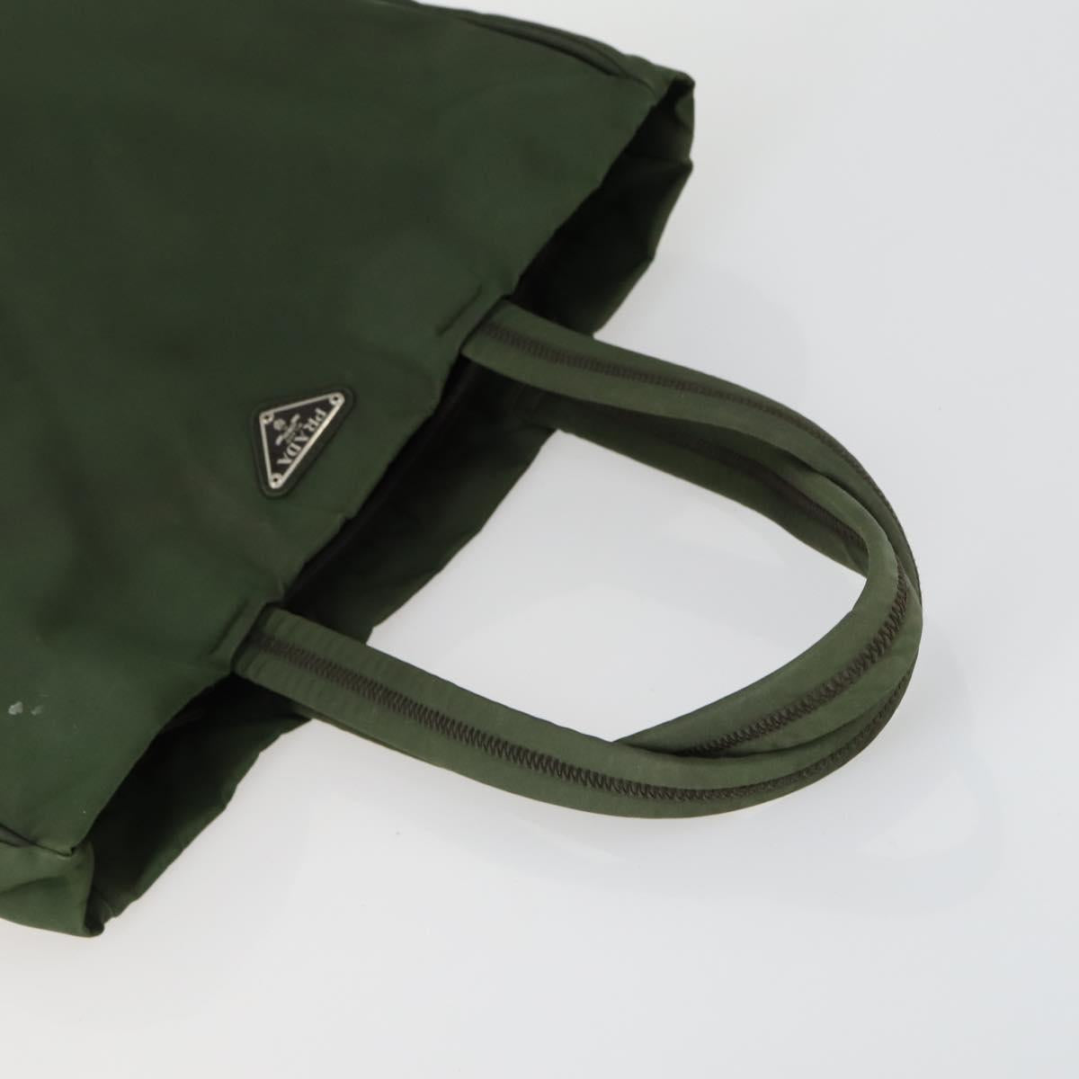 PRADA Tote Bag Nylon 2 Set Khaki Auth 151450