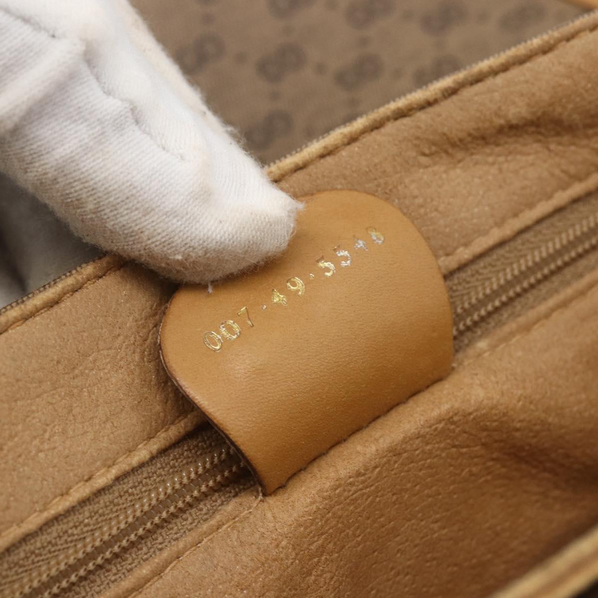 GUCCI Micro GG Supreme Shoulder Bag PVC Beige Gold 007 49 5548 Auth 151458