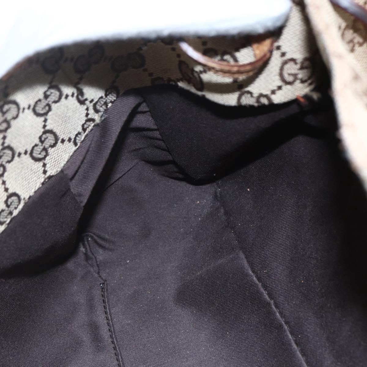 GUCCI GG Canvas Tote Bag Beige 94898 Auth 151459